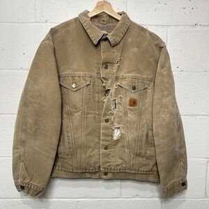 Carhartt Sherpa-Lined Trucker Jacket “Frontier Brown” J233 FRB
